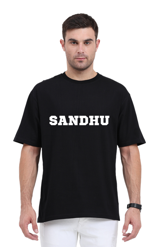 Sandhu surname oversized T-shirt Unisex